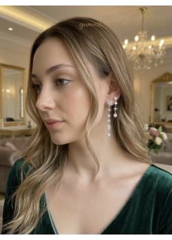 Takma Yeri Gümüş Diğer Yerleri Çelik İncili Küpe Çifti 