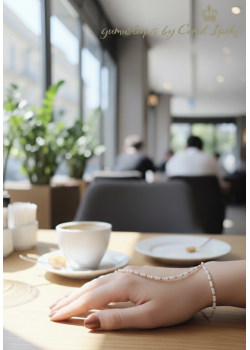 İnci ve Dorika Topları ile Süslü Gümüş Şahmeran