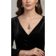 Elmas Kesim Büyük Damla Motif Gümüş Set Elmas Kesim Büyük Damla Motif Gümüş Set