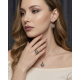 Çiçek Motif Elmas Montür Gümüş Set Çiçek Motif Elmas Montür Gümüş Set