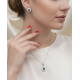 Peridot Taşlı Damla Motif Gümüş Set Peridot Taşlı Damla Motif Gümüş Set
