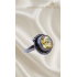 Sitrin Taşlı Yüksek Model Gümüş Yüzük