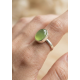 Peridot Taşlı Gümüş Tektaş Yüzük