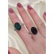 Peridot ve Lab Topaz Taşlı Gümüş Yüzük Serisi