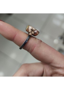 Lab Topaz Taşlı Gümüş Yüzük