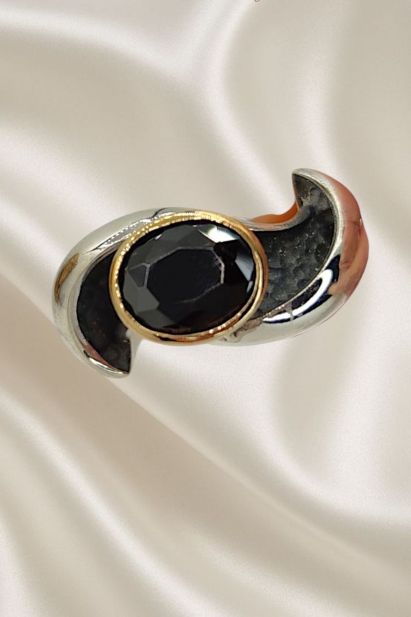 Onix Taşlı Gümüş Yüzük 