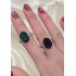 Peridot ve Lab Topaz Taşlı Gümüş Yüzük Serisi