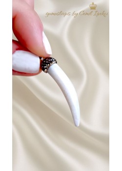 Sedefli Fildişi Gümüş Kolye Ucu