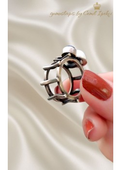 İnci ve Kyanit Taşlı Gümüş Yüzük 