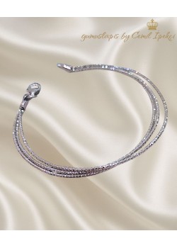 Kendinden Üçlü İtalyan Gümüş Bileklik