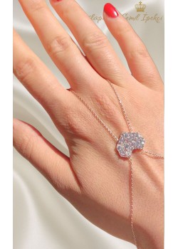 Kalp Motif Gümüş Şahmeran 