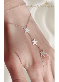 Yıldız Motif Taşsız Gümüş Şahmeran