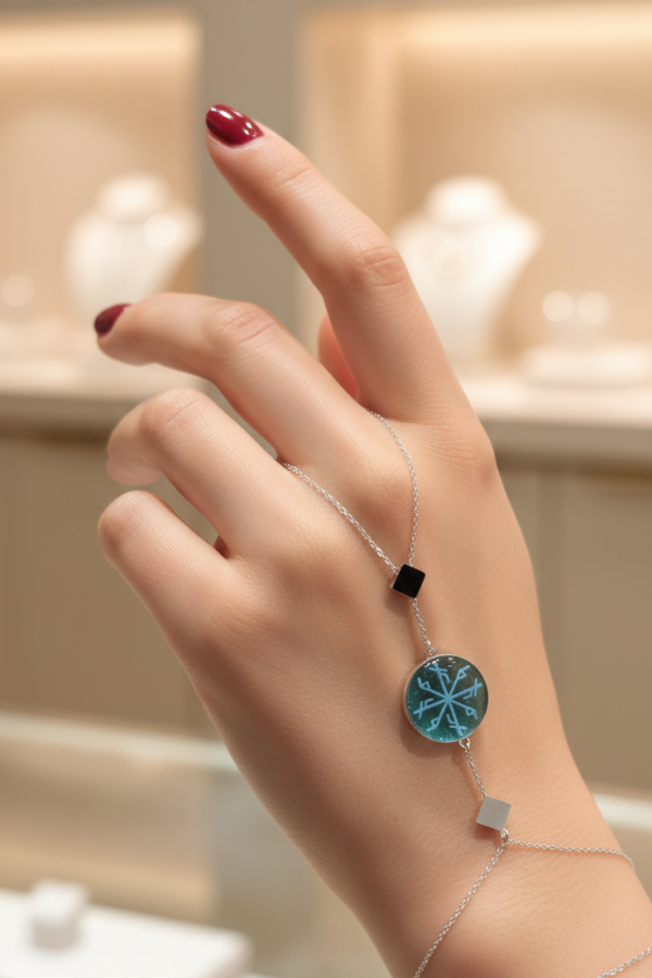 Ortası Aşk Tılsım Motif Gümüş Şahmeran 