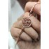 Yaşam çiçeği motif gümüş bileklik